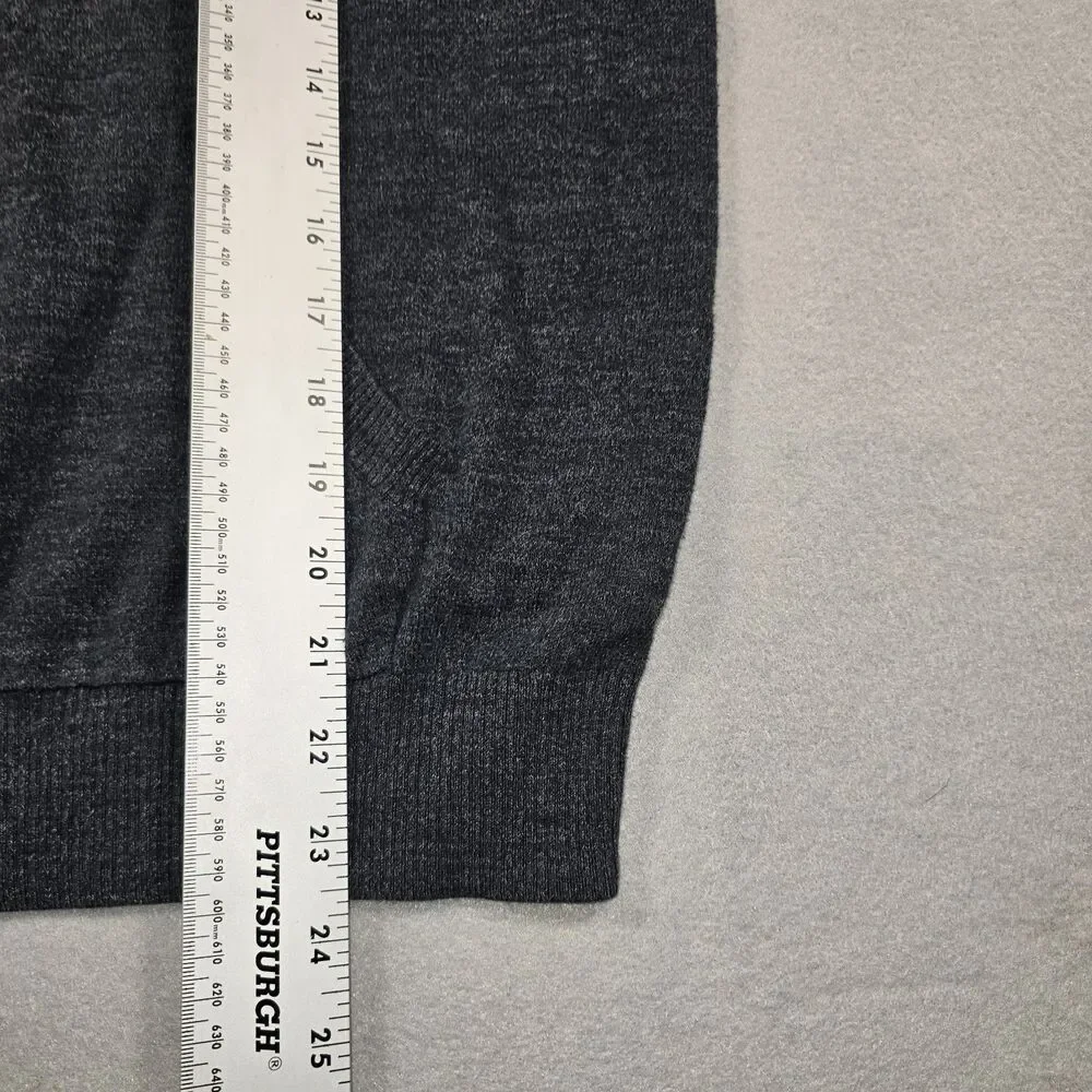 Old Navy Men's Medium Gray Pullover Hoodie Sweatshirt Kangaroo Pockets - Picture 5 of 7